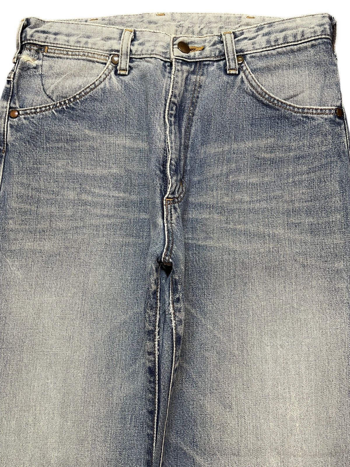 Wrangler Vintage Y2K Wrangler Faded Wash Whiskers Wide Leg Baggy Jean Size US 30 / EU 46 - 3 Thumbnail