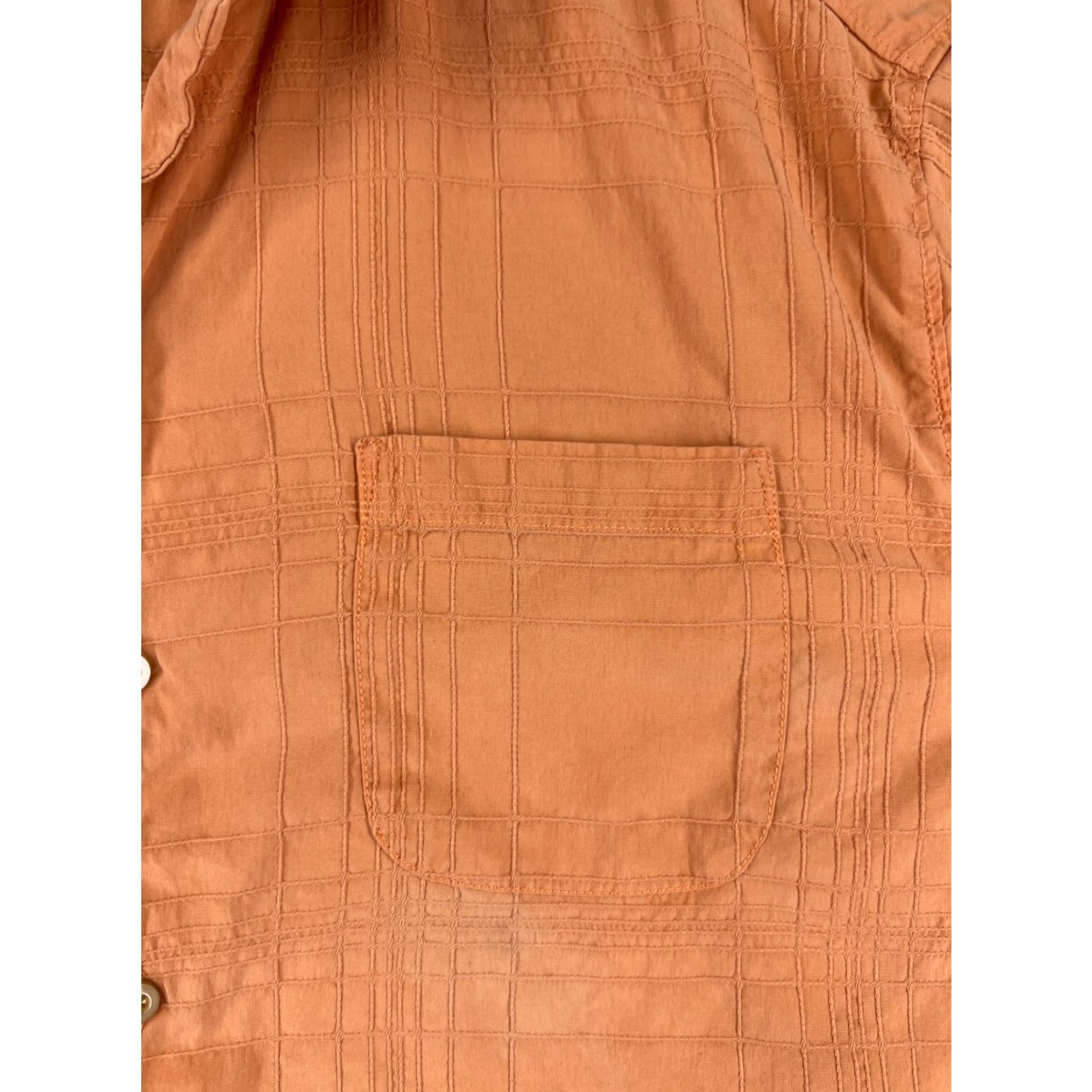 Tommy Bahama Tommy Bahama Shirt Men Large Orange Geometric Hawaiian Silk Button-Up Short Sleeve Shirt Crew Neck Collared Resort Beach Size US L / EU 52-54 / 3 - 6 Thumbnail