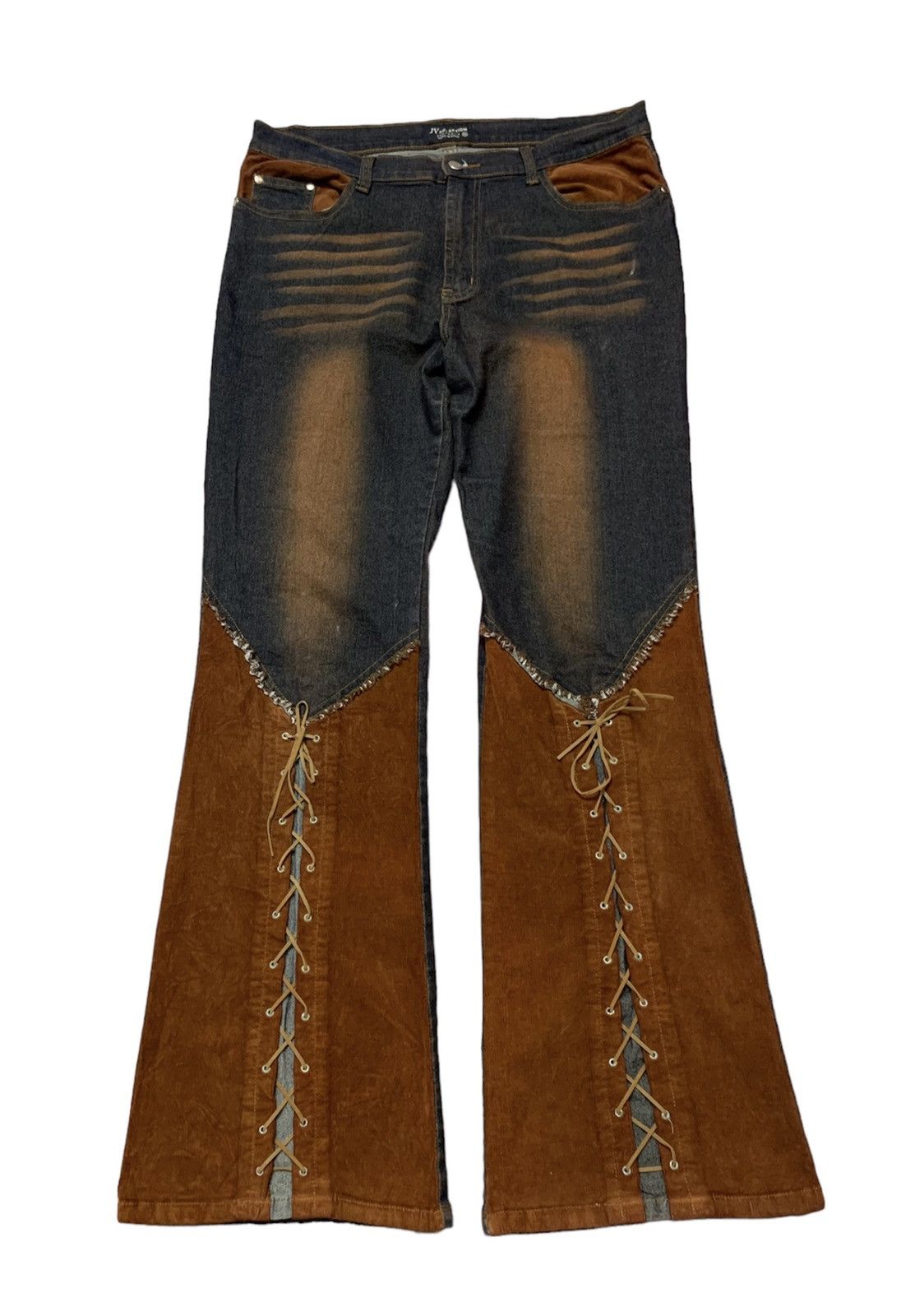 Hysteric Glamour Flare Rock & Roll Couture JV SELECTION Mud Washed Size US 34 / EU 50 - 1 Thumbnail