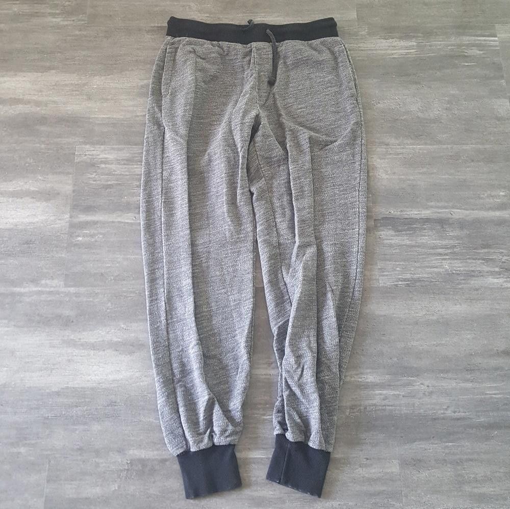 Designer Grey Black Trim Banded Sweats Size 36" / US 14 / IT 50 - 1 Thumbnail