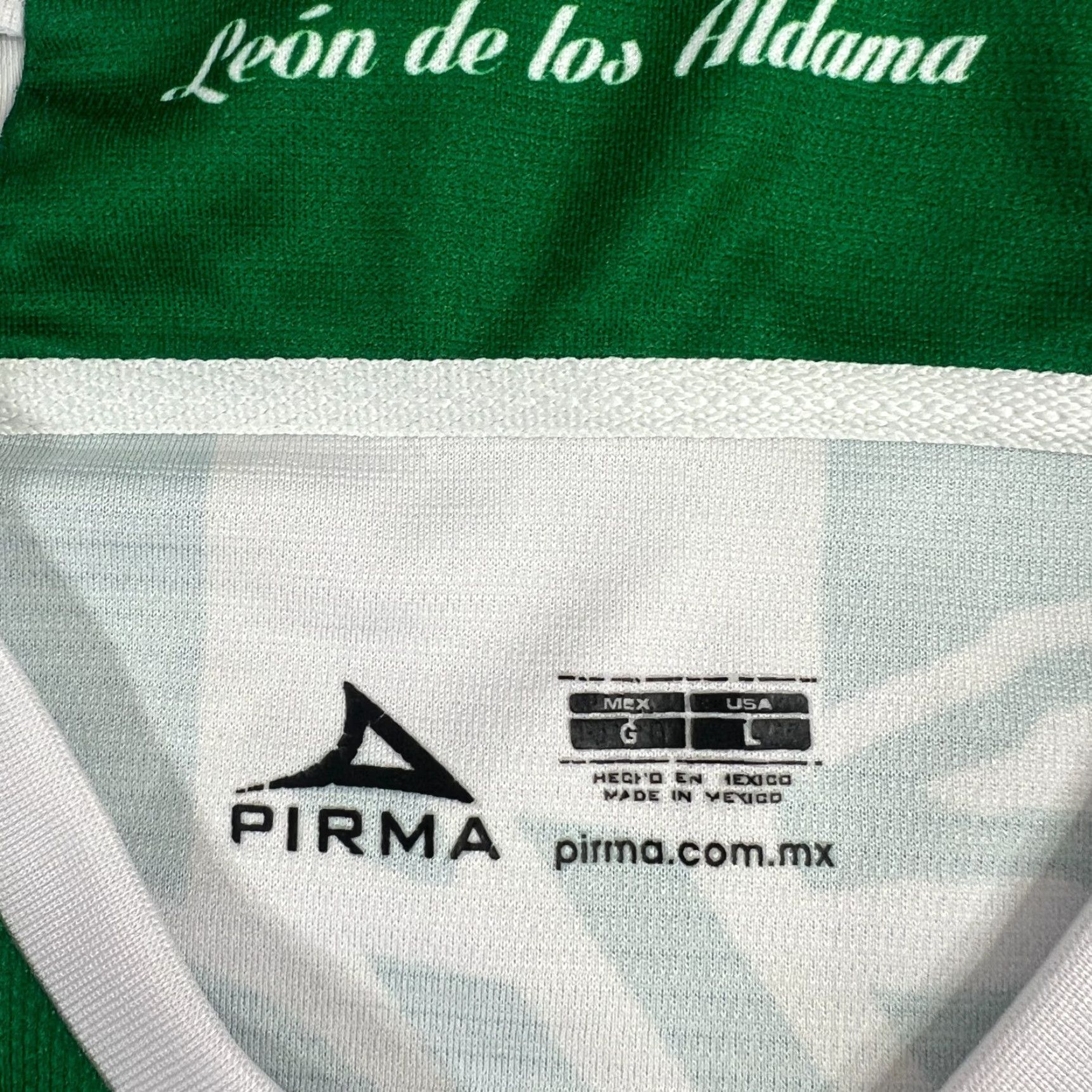 Primark Club Leon Jersey Large Prima Striped Green White Size US L / EU 52-54 / 3 - 4 Thumbnail