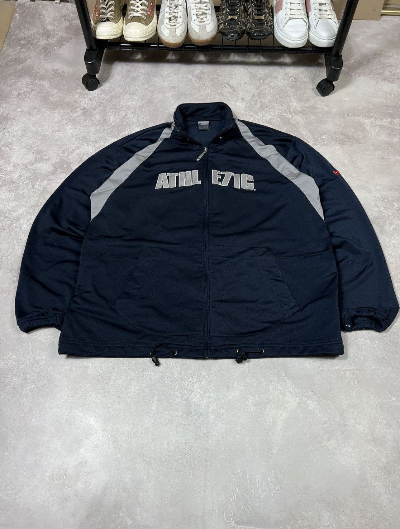 Other Vintage 90s Nike Athletic 71 Y2k Zip Jacket Size US XL / EU 56 / 4 - 2 Thumbnail