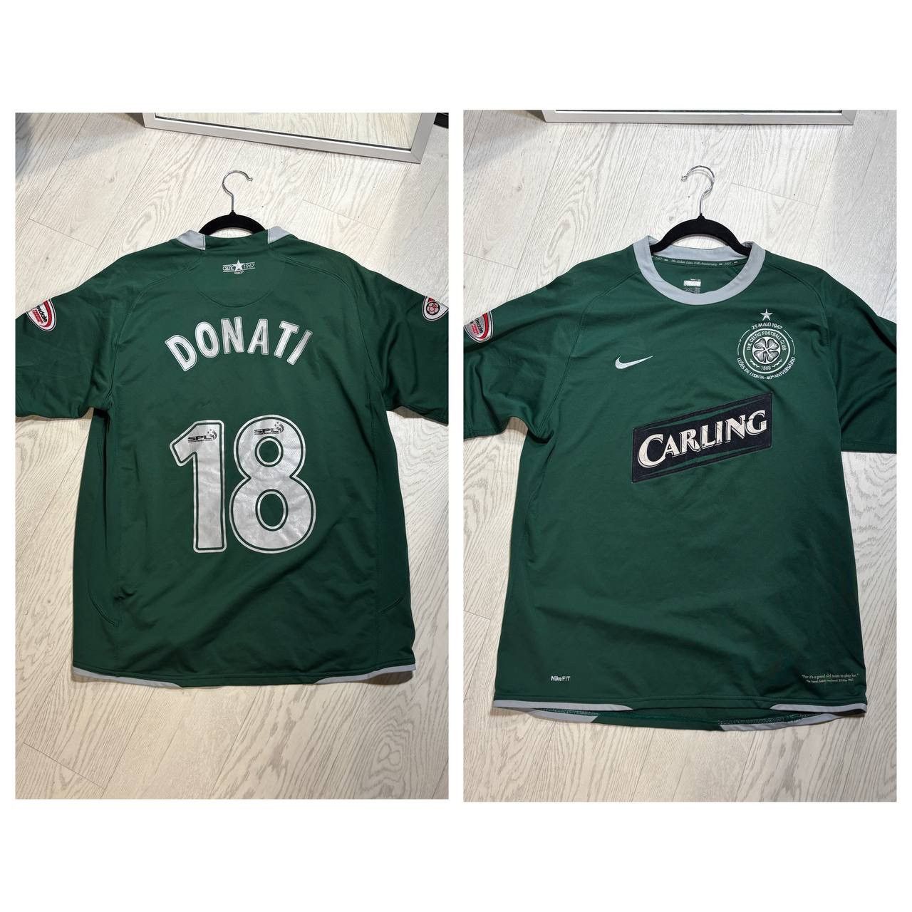 Nike Celtic Nike Donati 2007/08 Vintage Soccer Jersey Size:L Size US L / EU 52-54 / 3 - 1 Thumbnail