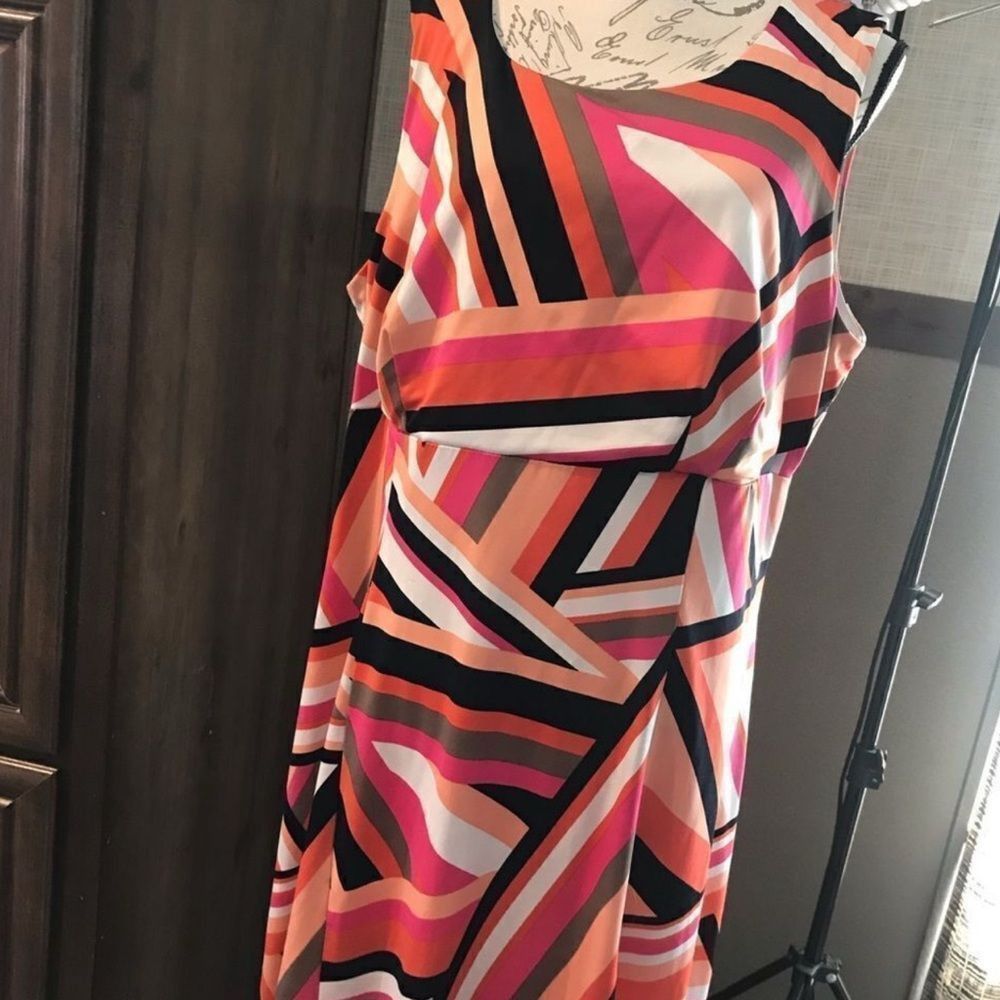 Other Pink and Black Sleeveless Sheath Mini Dress Size XXL / US 16-18 / IT 52-54 - 3 Thumbnail