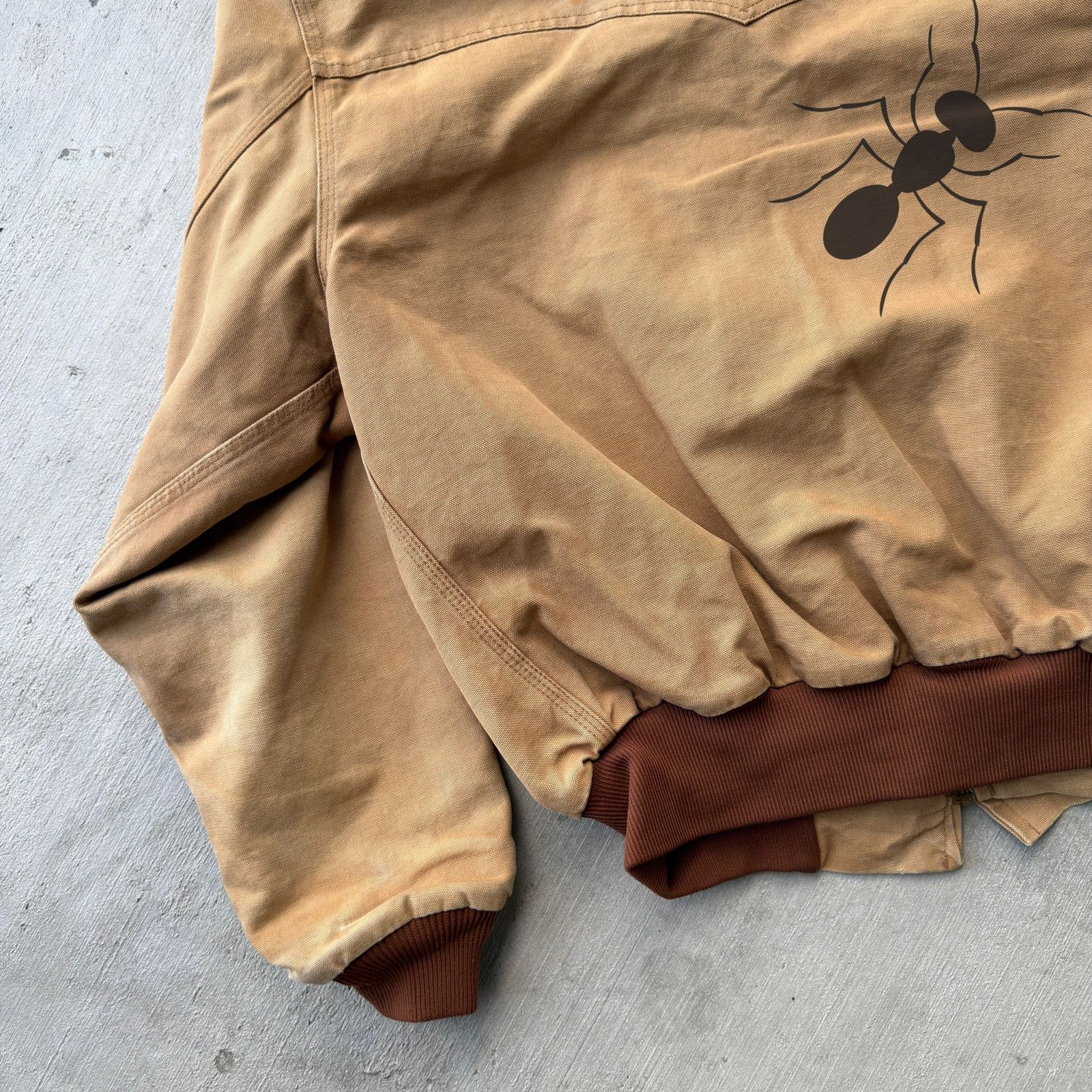 Carhartt × Vintage Vintage Y2K Carhartt brown Santa Fe work wear jacket Size US L / EU 52-54 / 3 - 8 Thumbnail