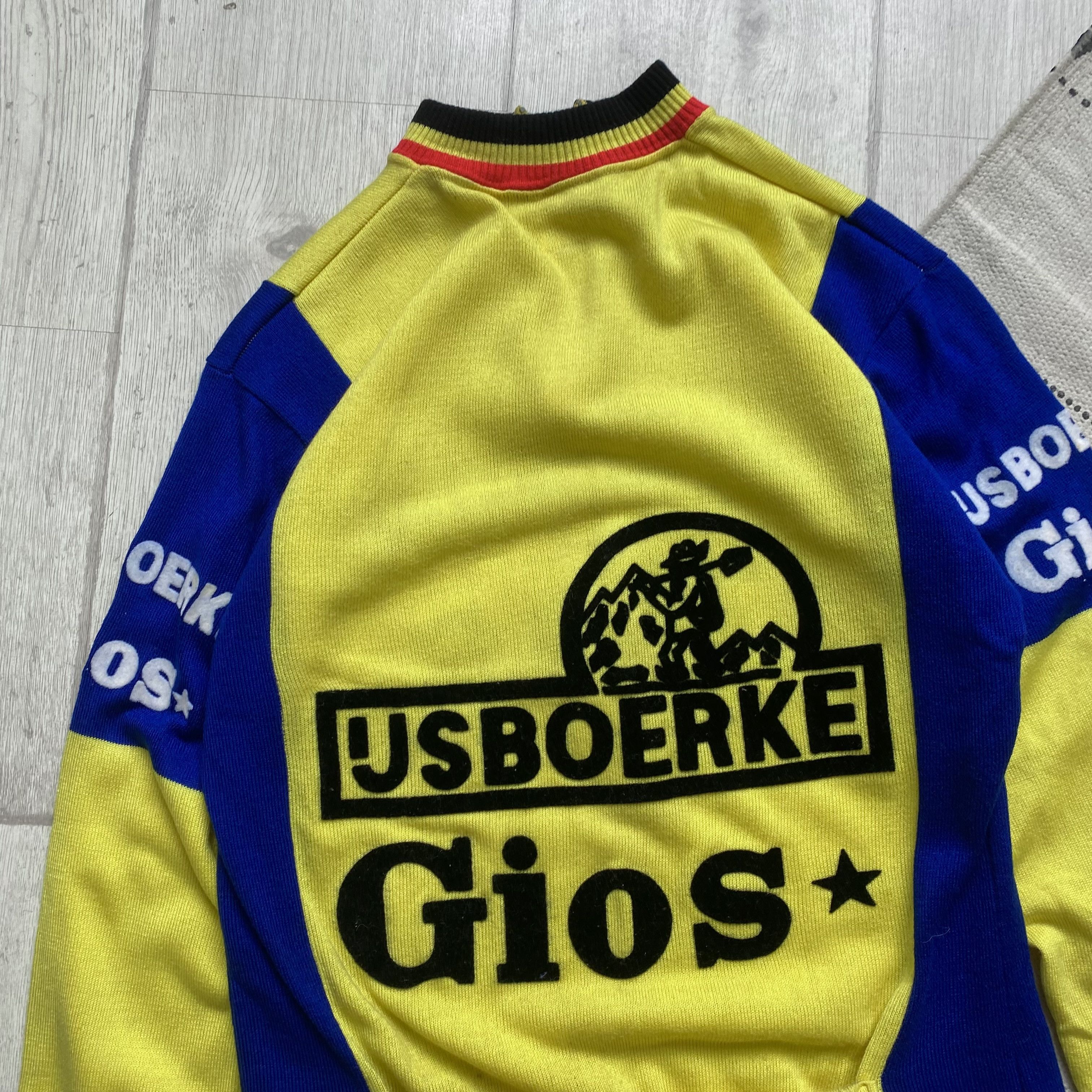 Bicycle 🚲 Vintage 80s Knit Wool Cycling jersey longsleeve Size US M / EU 48-50 / 2 - 10 Thumbnail