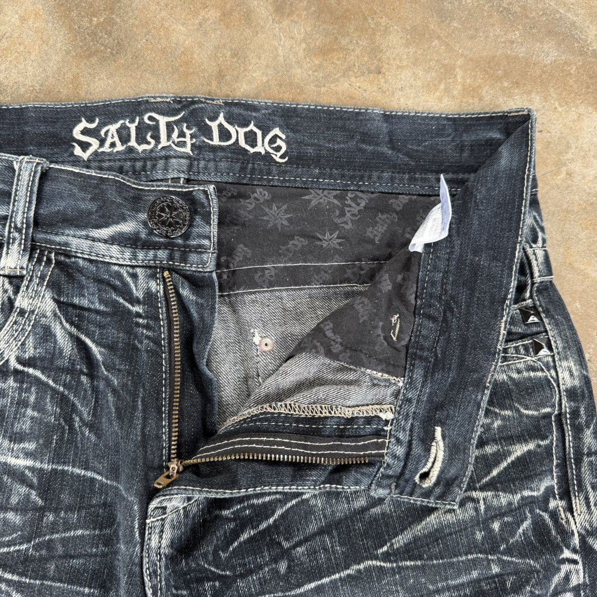 Japanese Brand VINTAGE SALTY DOG FLARE DENIM JEAN PANTS Size US 35 - 7 Thumbnail