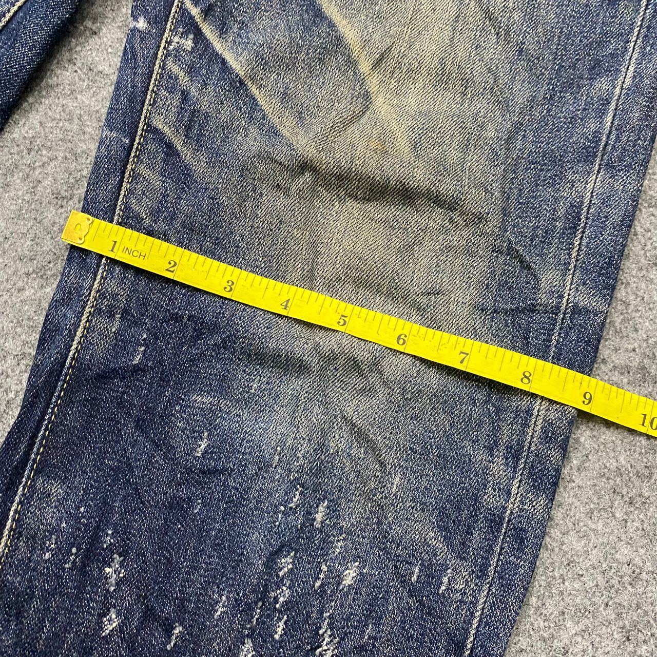 Japanese Brand Vintage Uniqlo Distressed Denim Kurt Cobain Style Size US 33 - 6 Thumbnail