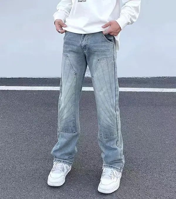 VIBE washed faded utility skate hiphop jeans Size US 32 / EU 48 - 8 Thumbnail