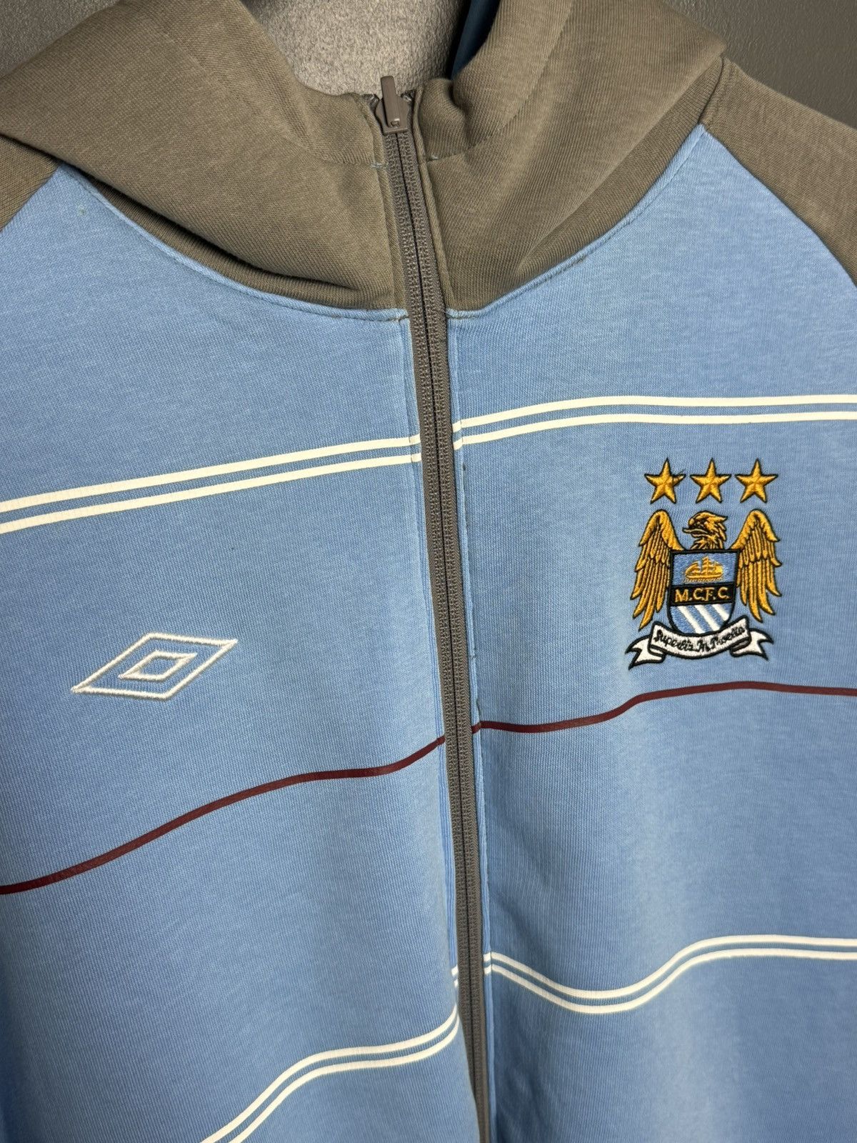 Umbro Manchester City Training Football Double Sided Jacket Size US XXL / EU 58 / 5 - 6 Thumbnail