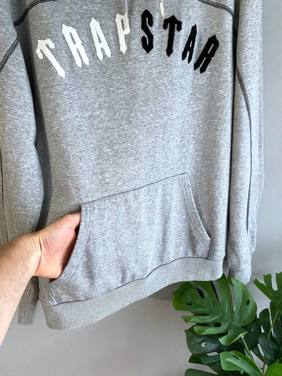Trapstar London Trapstar It's a Secret Big Teddy Logo Men's Grey Hoodie, L Size US L / EU 52-54 / 3 - 8 Thumbnail