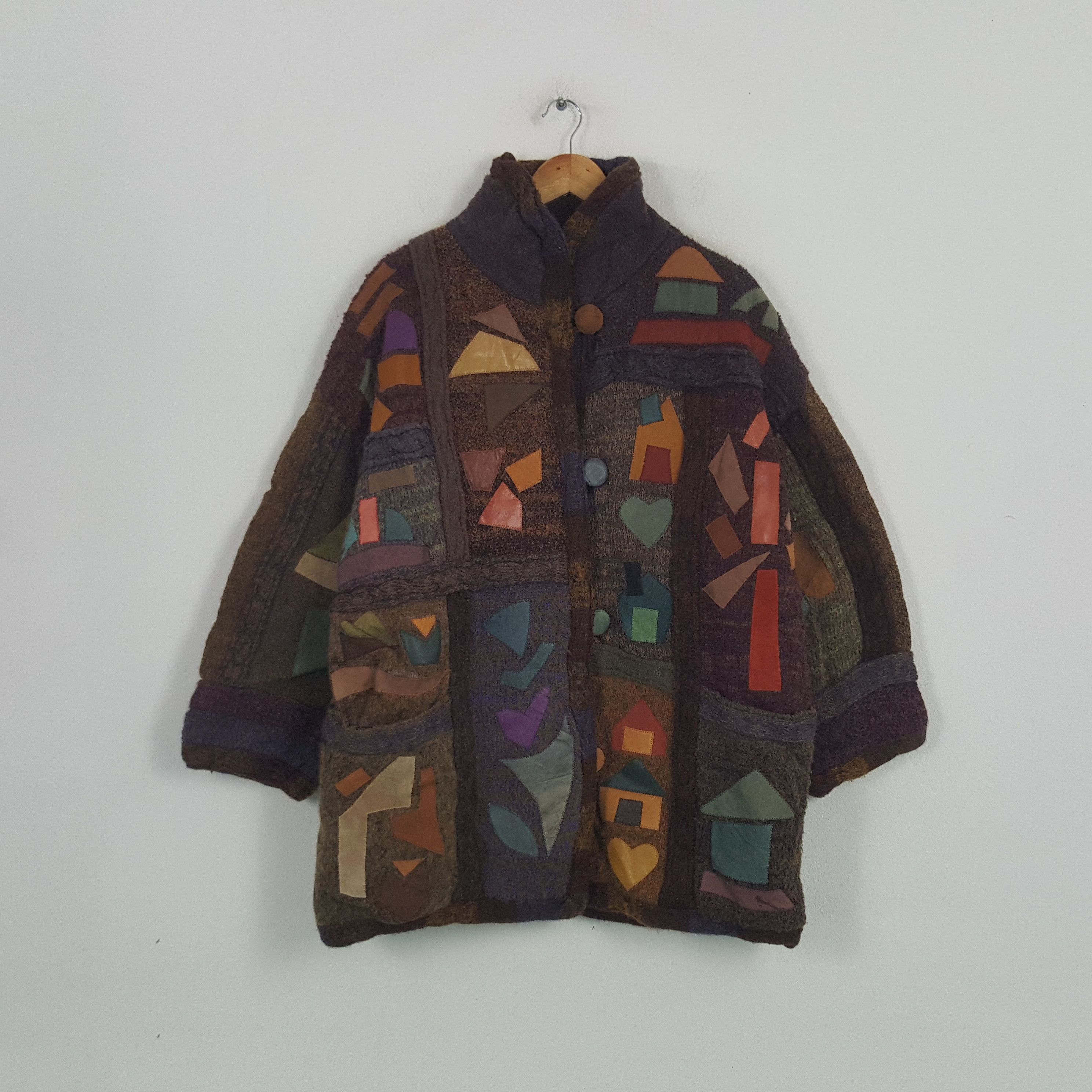 Gypsy × Vintage Vintage Adriano Viarengo Italian Brand Wool Winter Jacket Size US XL / EU 56 / 4 - 1 Thumbnail