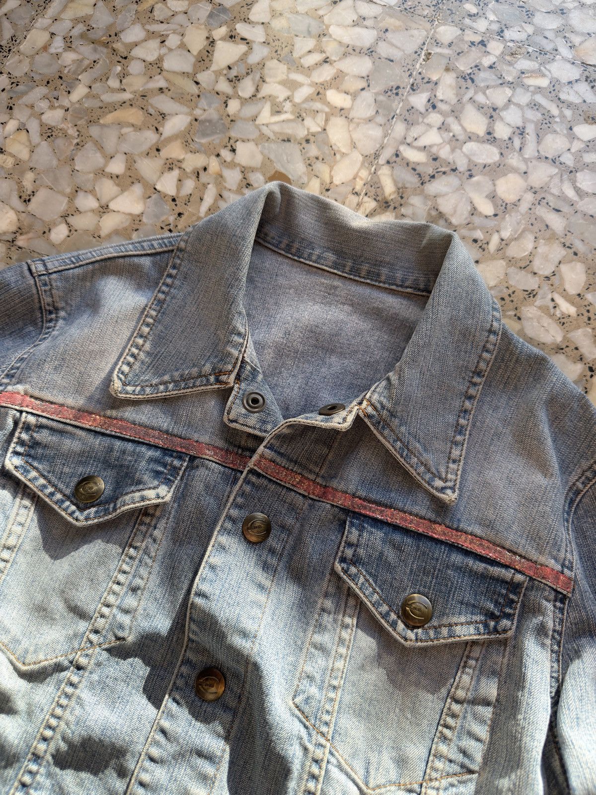 Just Cavalli Roberto Just Cavalli Vintage Denim Trim Blue Jacket S Italy Size S / US 4 / IT 40 - 5 Thumbnail