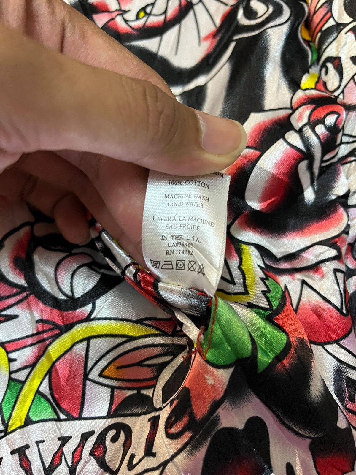 Ed Hardy × Vintage Ed Hardy Y2K Reversible Hooded Zipper Size US L / EU 52-54 / 3 - 11 Thumbnail
