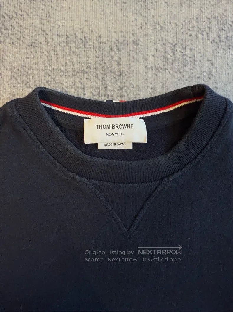 Thom Browne Thom Browne Solid color round neck hoodie Size US M / EU 48-50 / 2 - 3 Thumbnail