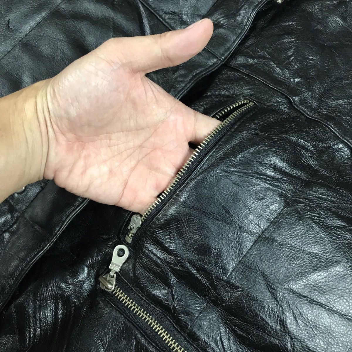 LEGERE MCM LEATHER JACKET PUFFER DOWN JACKET