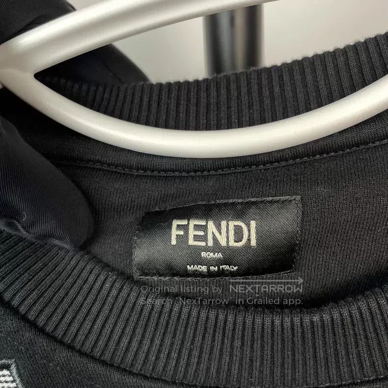 Fendi Fendi Black Double F Logo Sweatshirt Size US M / EU 48-50 / 2 - 8 Thumbnail