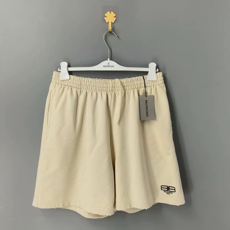 Balenciaga Balenciaga size S Solid Logo print elasticated waist straig Size US 27 - 1 Thumbnail