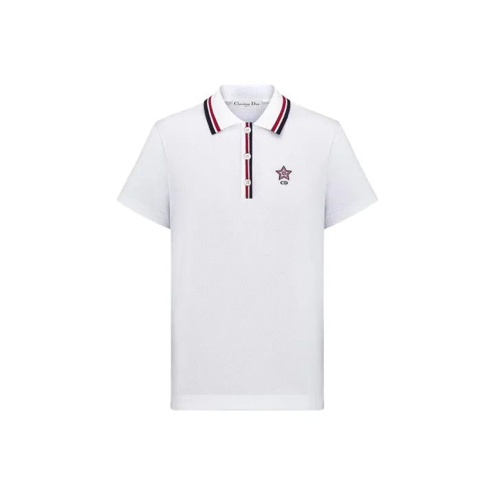 Dior Dior SS25 Polo with Embroidery for Women 0079 Size L / US 10 / IT 46 - 1 Thumbnail