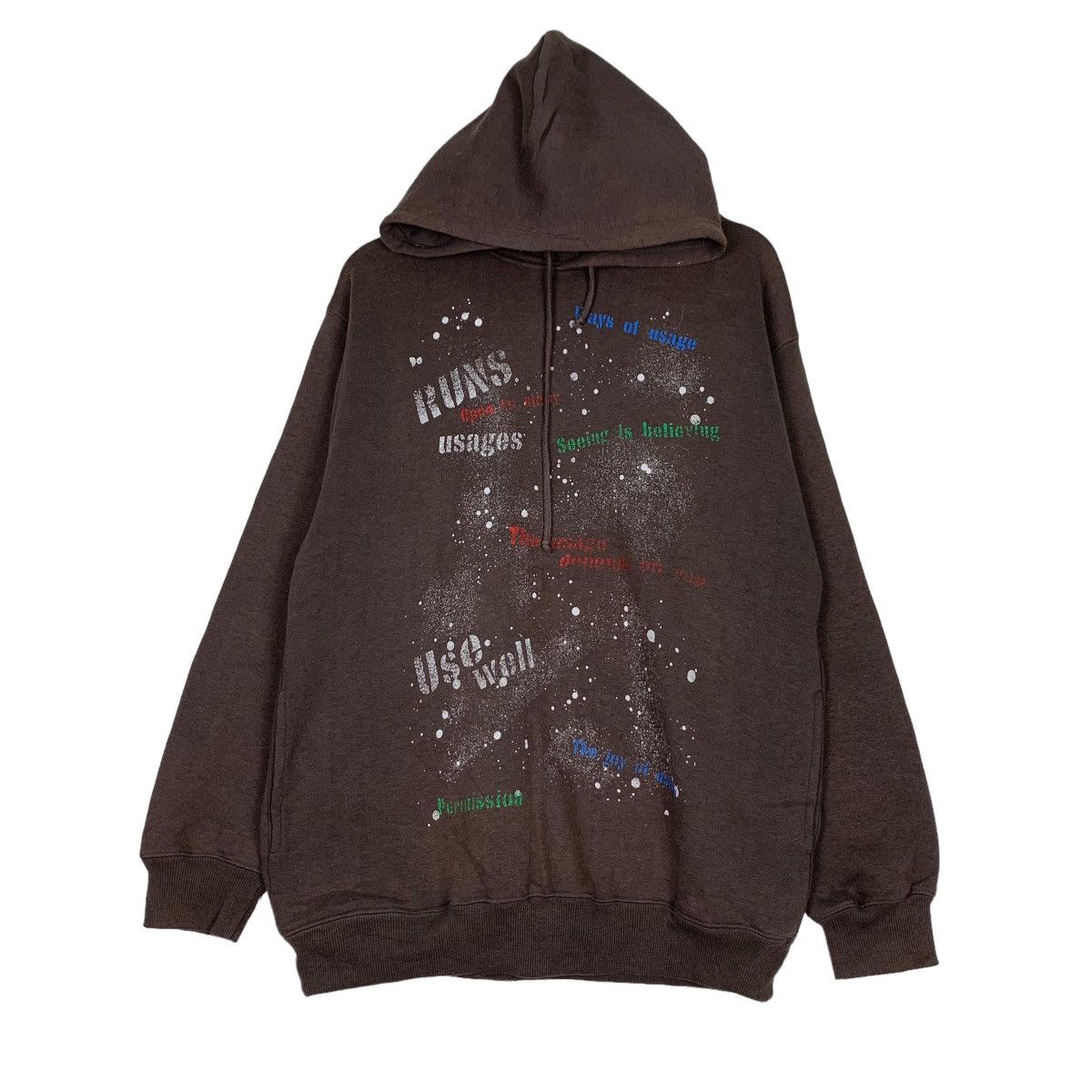 Japanese Brand BLUE VACATION Paint Splatters Pullover Hoodies #0781-C35 Size US L / EU 52-54 / 3 - 2 Thumbnail