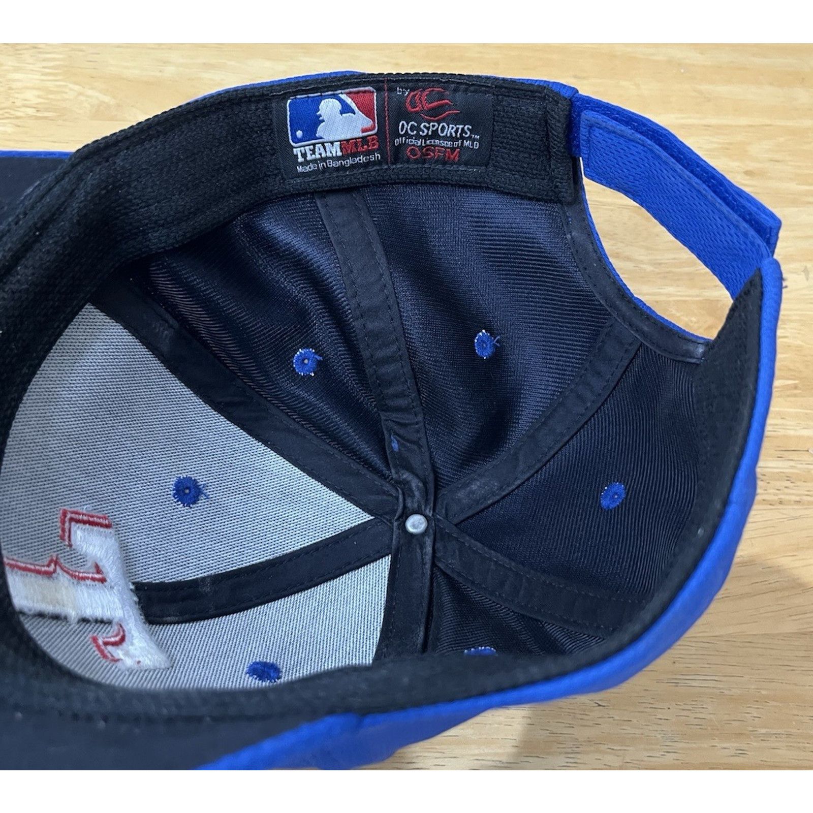 Other OC Sports Texas Rangers Baseball Cap OSFM Royal Adjustable Size ONE SIZE - 5 Thumbnail