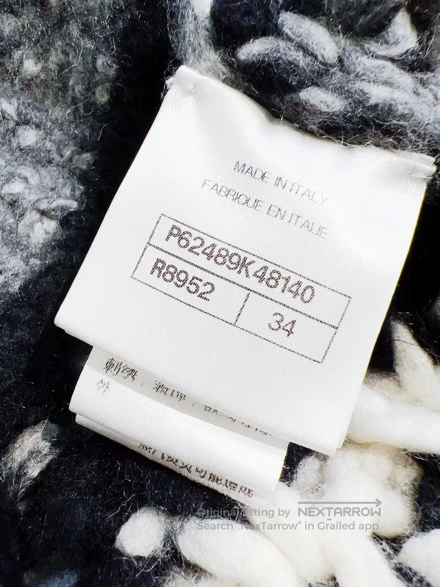 Chanel Chanel 19K Snow Striped Knit Sweater. Size US XS / EU 42 / 0 - 6 Thumbnail