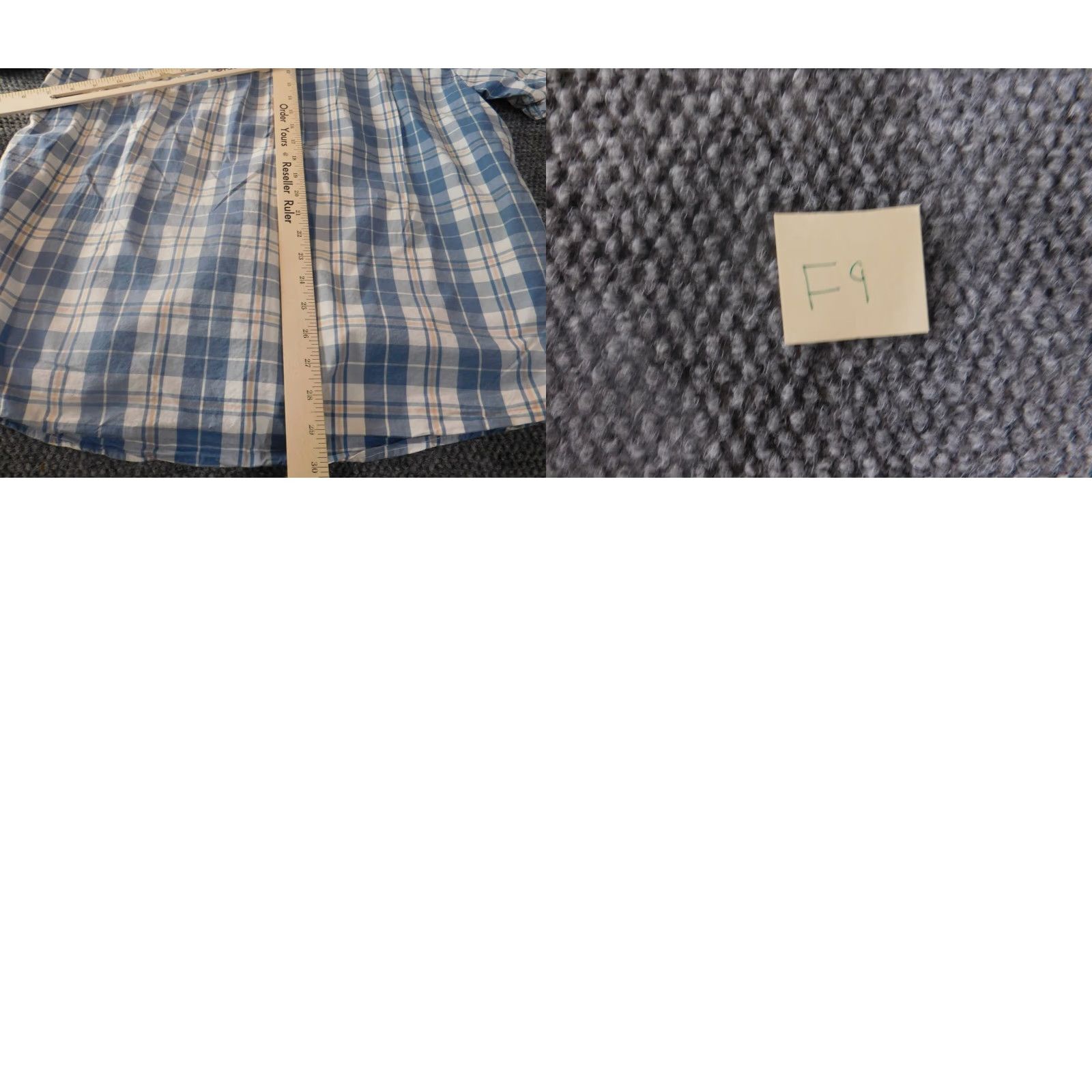 Hurley Hurley Mens Shirt L Blue Plaid Button-Down Short Sleeve Tropical Knit Cotton Size US L / EU 52-54 / 3 - 8 Thumbnail
