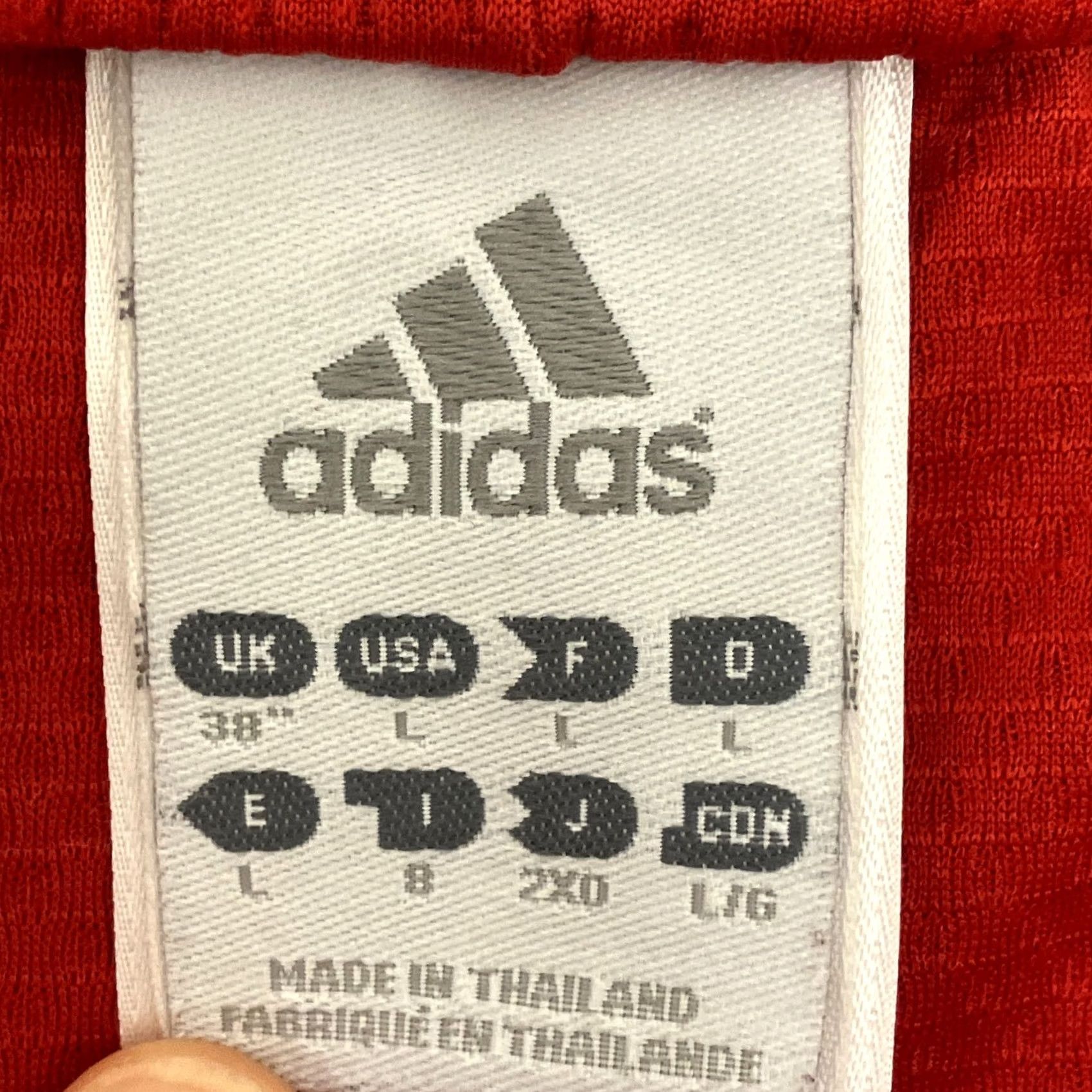 Adidas Adidas Bayern Munich Football Shorts L Red Soccer Men's Regular 2009 Activewear Quick Dry Drawstring Lightweight Size US 33 - 6 Thumbnail