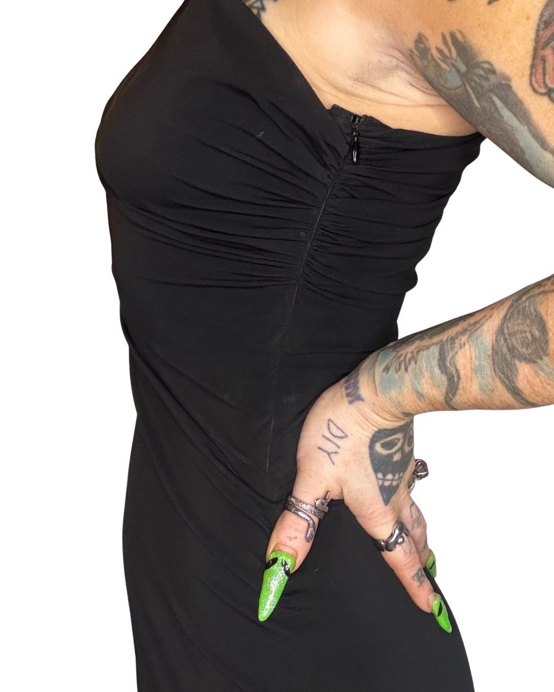 Off-White OFF-WHITE/Virgil Abloh 2013 black, one shoulder “DRESS” Size M / US 6-8 / IT 42-44 - 4 Thumbnail