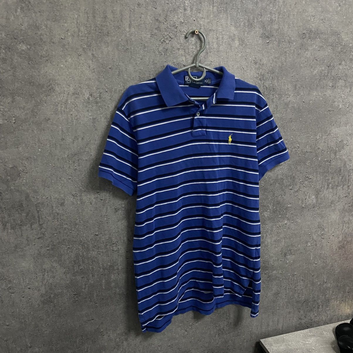 Polo Ralph Lauren Vintage Polo Ralph Lauren Polo T Shirt Rugby Striped 90s Size US M / EU 48-50 / 2 - 2 Thumbnail