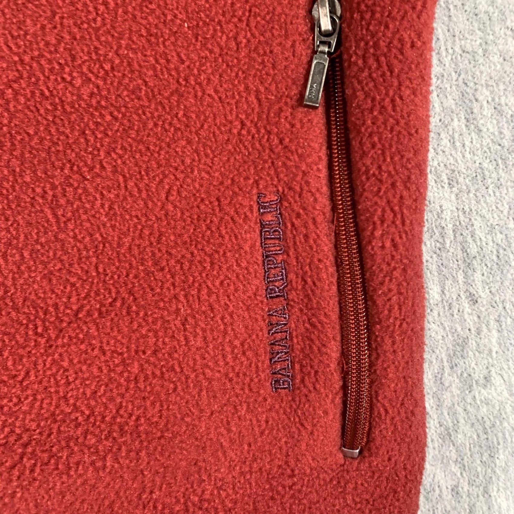 Banana Republic Banana Republic Vest Mens XL Red Fleece Full Zip Pockets Outdoor Size US XL / EU 56 / 4 - 4 Thumbnail