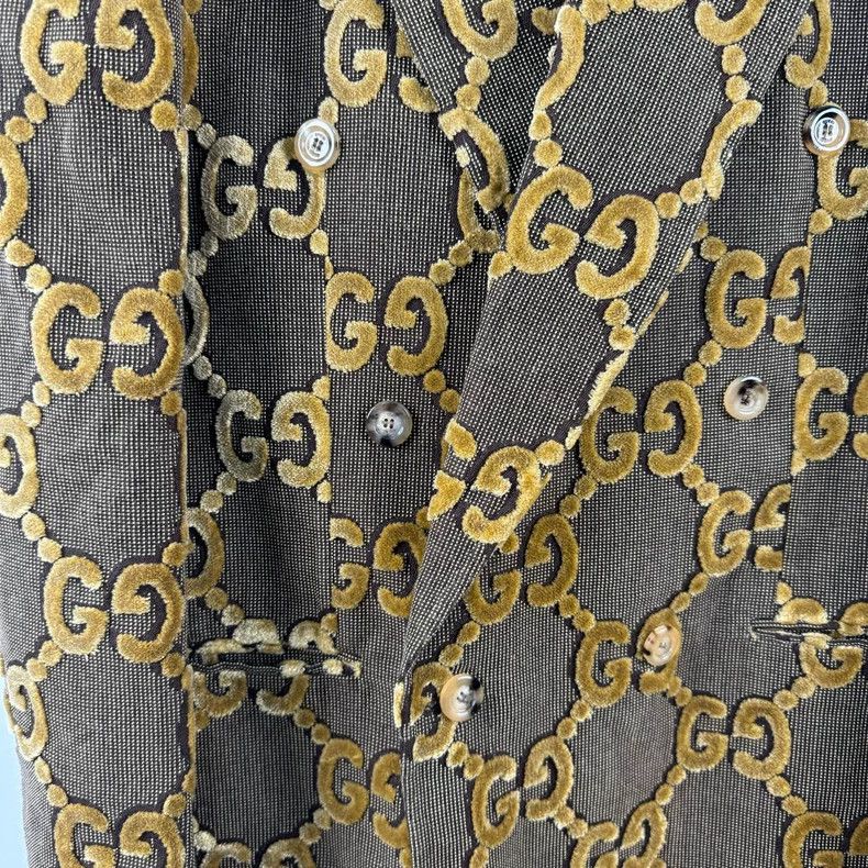Gucci Gucci Plush full-print old flower suit 2501-Nextarrow Size 48R - 4 Thumbnail