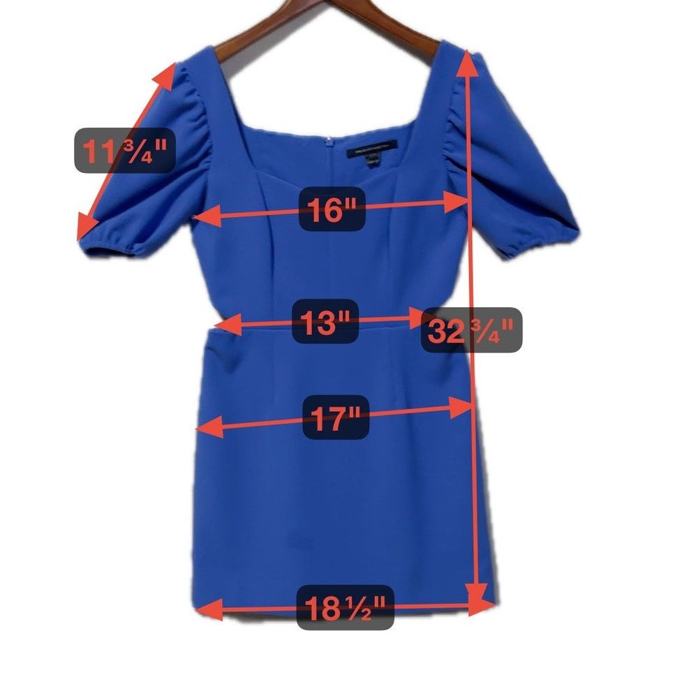 French Connection FRENCH CONNECTION Women's Sweetheart-Neck Dress | Size 8 Size M / US 6-8 / IT 42-44 - 5 Thumbnail