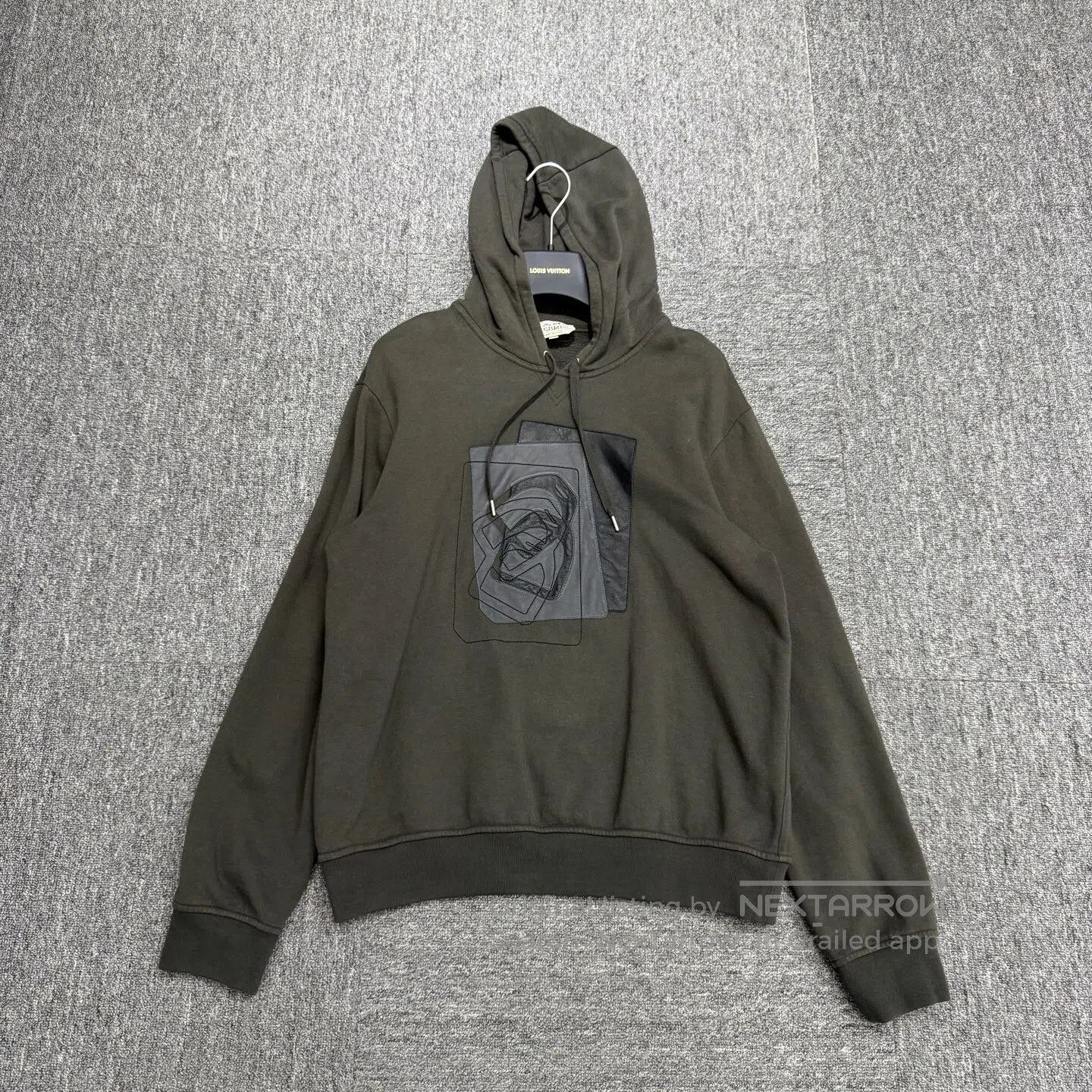 Hermes Hermes Horseshoe-style leather patchwork hoodie with hood| Size US M / EU 48-50 / 2 - 1 Thumbnail
