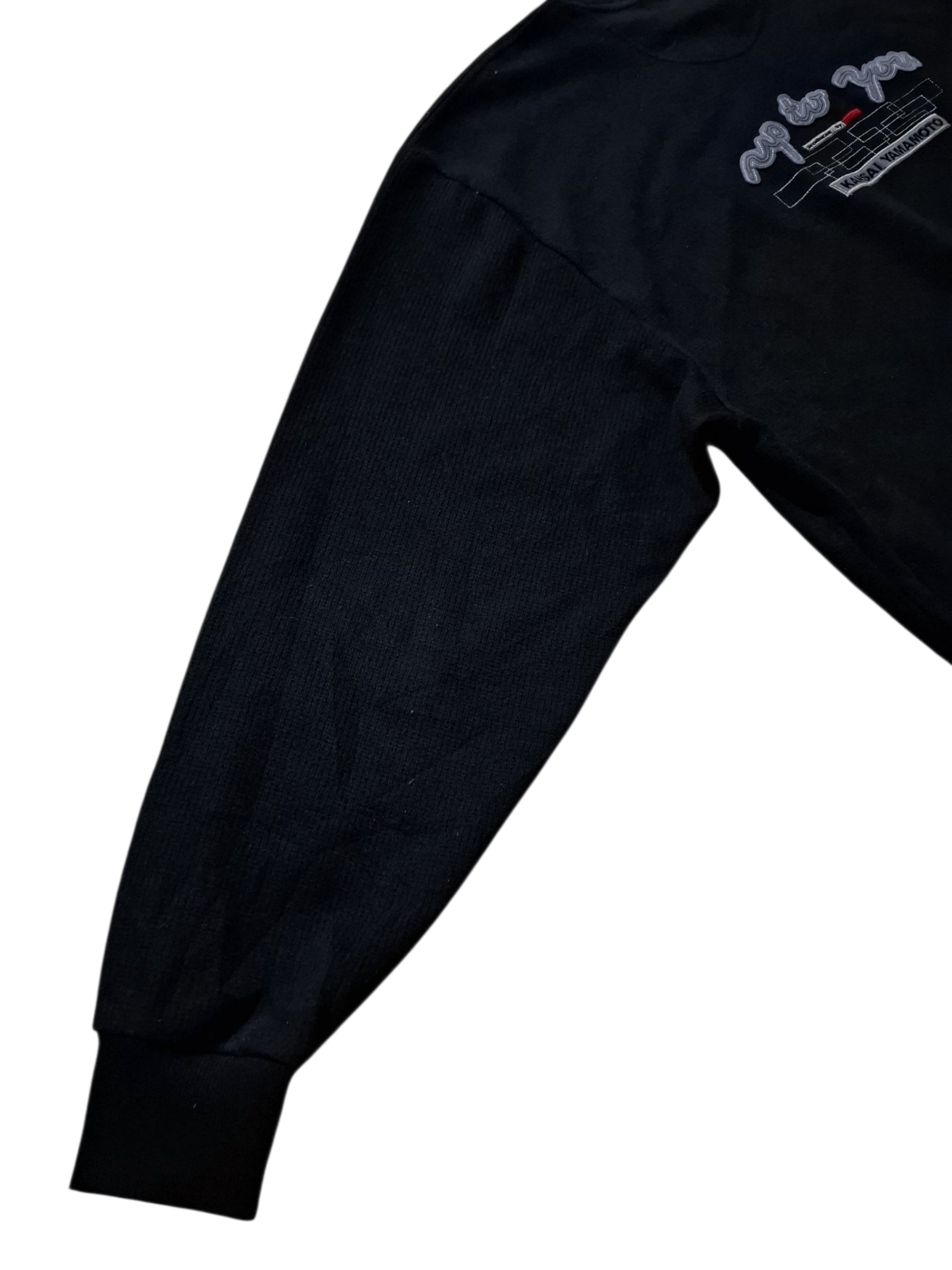 Kansai Yamamoto KANSAI YAMAMOTO "Up To You" Vintage Black Sweatshirt Jumper Size US XL / EU 56 / 4 - 9 Thumbnail