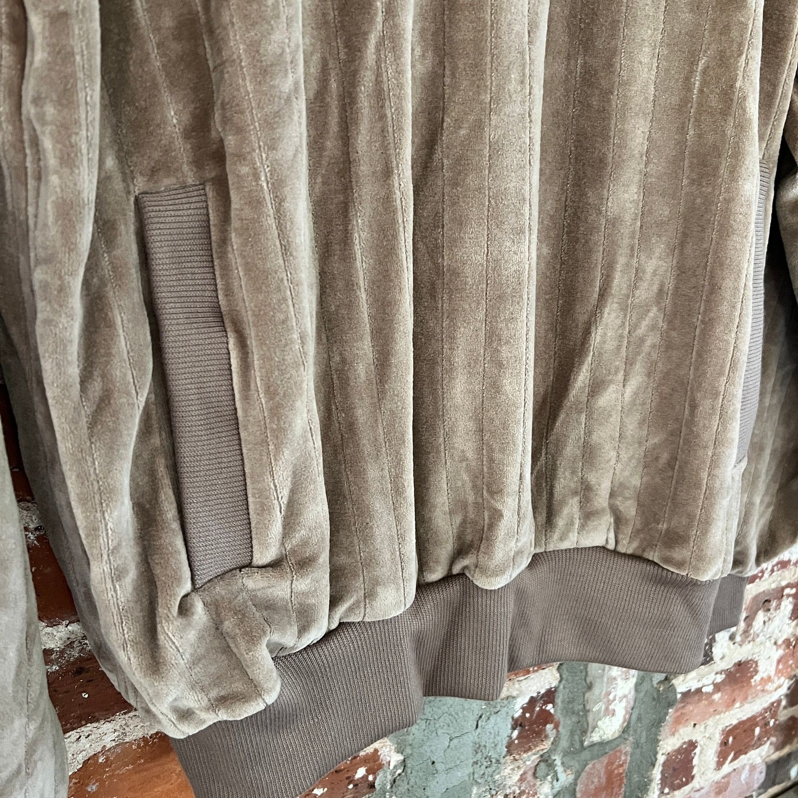 Vintage VTG Velour Setico Kangaroo Pocket Brown Shirt XL 23x38 NWT Size US XL / EU 56 / 4 - 3 Thumbnail