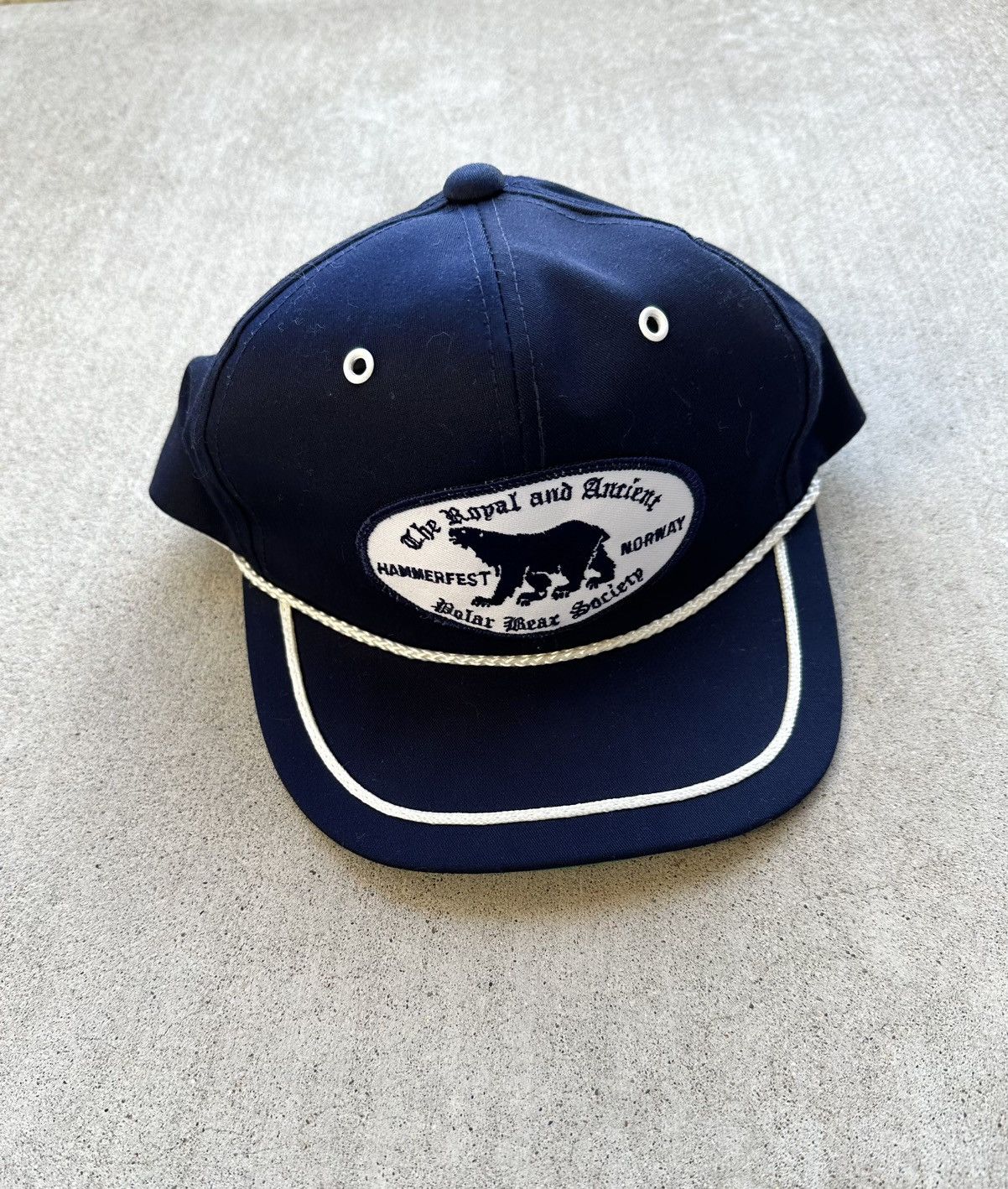 Vintage Vintage Polar Bear Society Hat 80s Hammer Fest SnapBack Rope Size ONE SIZE - 1 Thumbnail