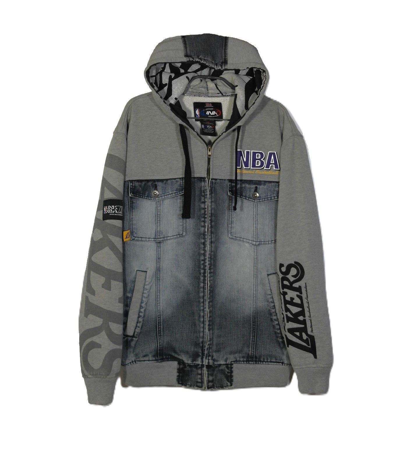 NBA Lakers LA Basketball Zip Hoodie UNK NBA Mens Sz M Size US M / EU 48-50 / 2 - 1 Thumbnail