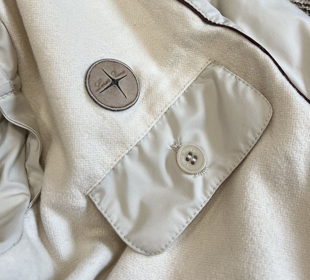 Loro Piana Loro Piana Cashmere Goose Down Padding Beige Vest Size US XL / EU 56 / 4 - 7 Thumbnail