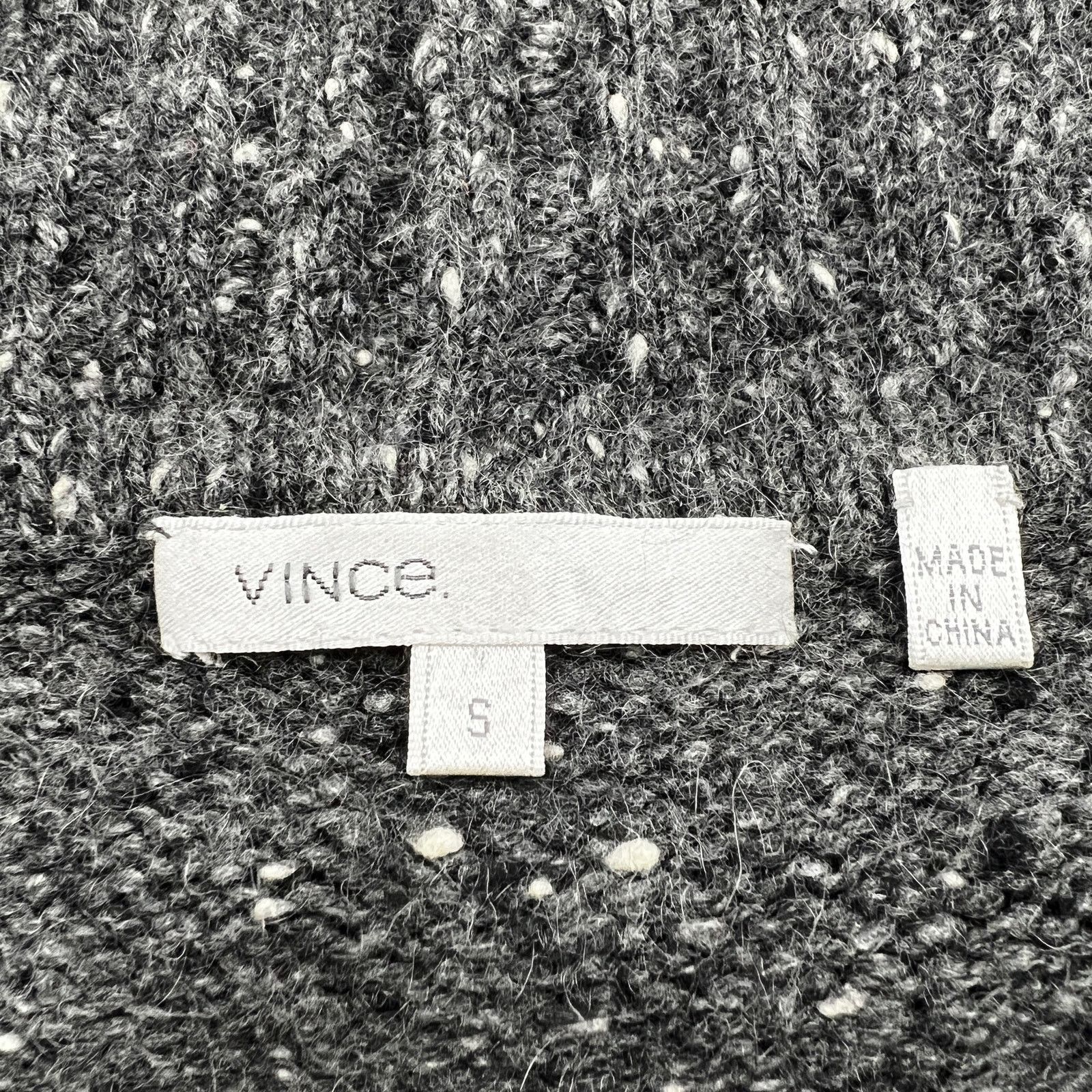 Vince Vince Cashmere Knit Shawl Collar Tunic Sweater Gray Size S / US 4 / IT 40 - 3 Thumbnail