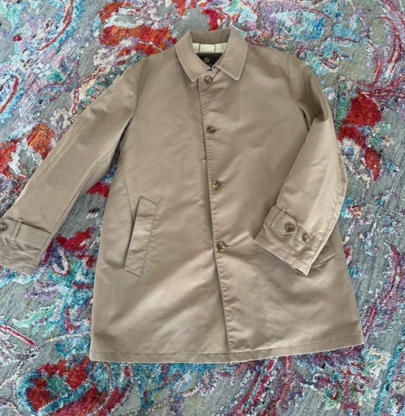 Loro Piana Loro Piana Beige Tech Fabric Trench Coat- Size US XL / EU 56 / 4 - 4 Thumbnail