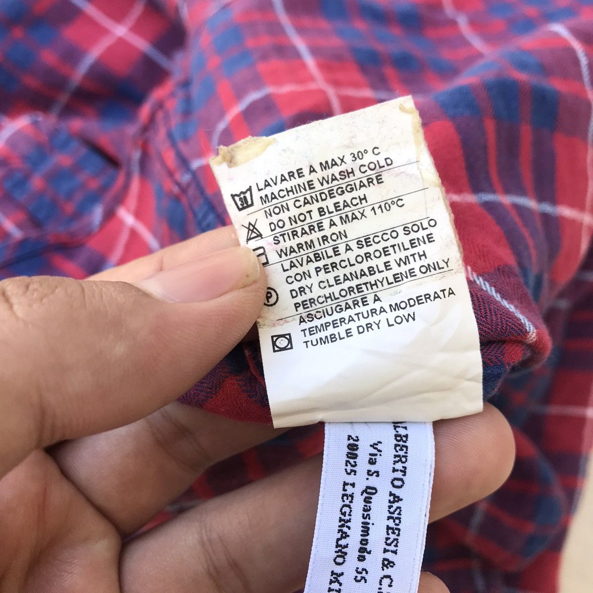 Aspesi × Flannel × Vintage Vintage aspesi alberto Aspesi Italy flannel Madrass Shirt Size US S / EU 44-46 / 1 - 13 Thumbnail