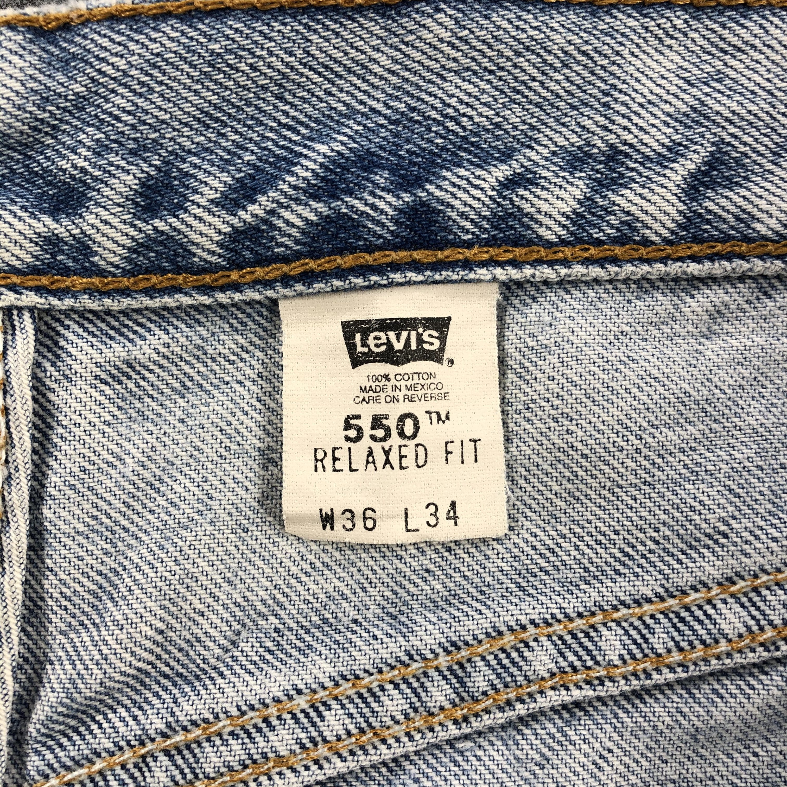 Levi's × Vintage Vintage 90s Light Wash Levis 550 Jeans-JM725A Size US 36 / EU 52 - 11 Thumbnail