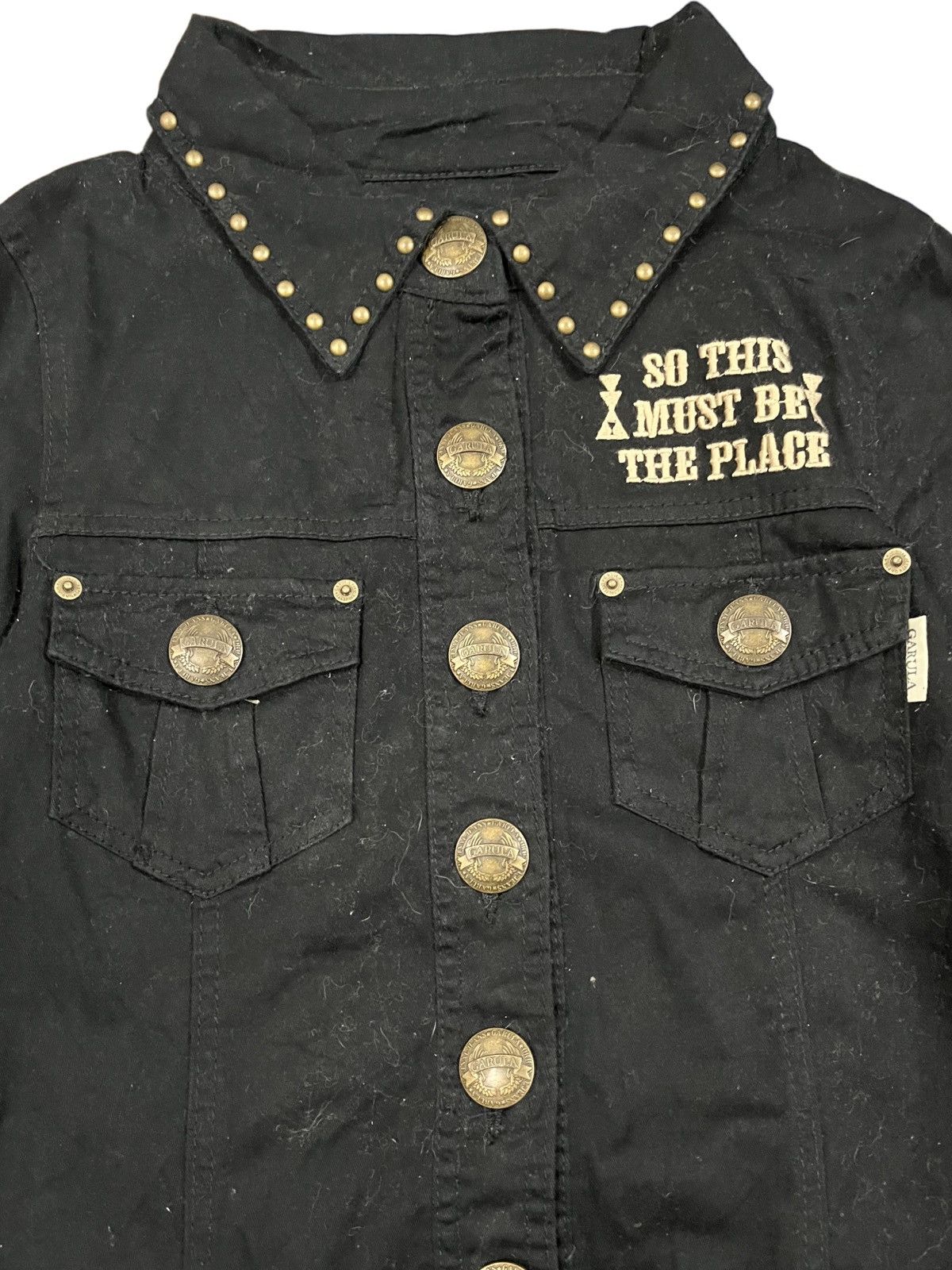 Japanese Brand × Vintage Vintage Garula City Chick Studded Romper Belt Jacket Size M / US 6-8 / IT 42-44 - 7 Thumbnail
