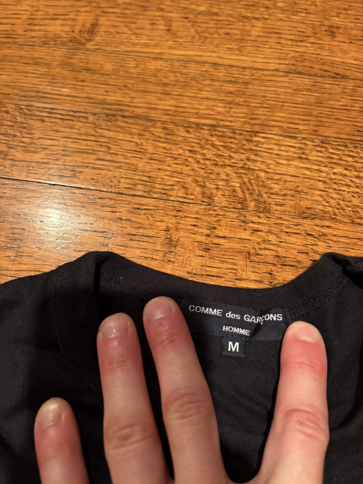 Comme des Garcons Comme des Garçons black simple tee Size US M / EU 48-50 / 2 - 3 Thumbnail