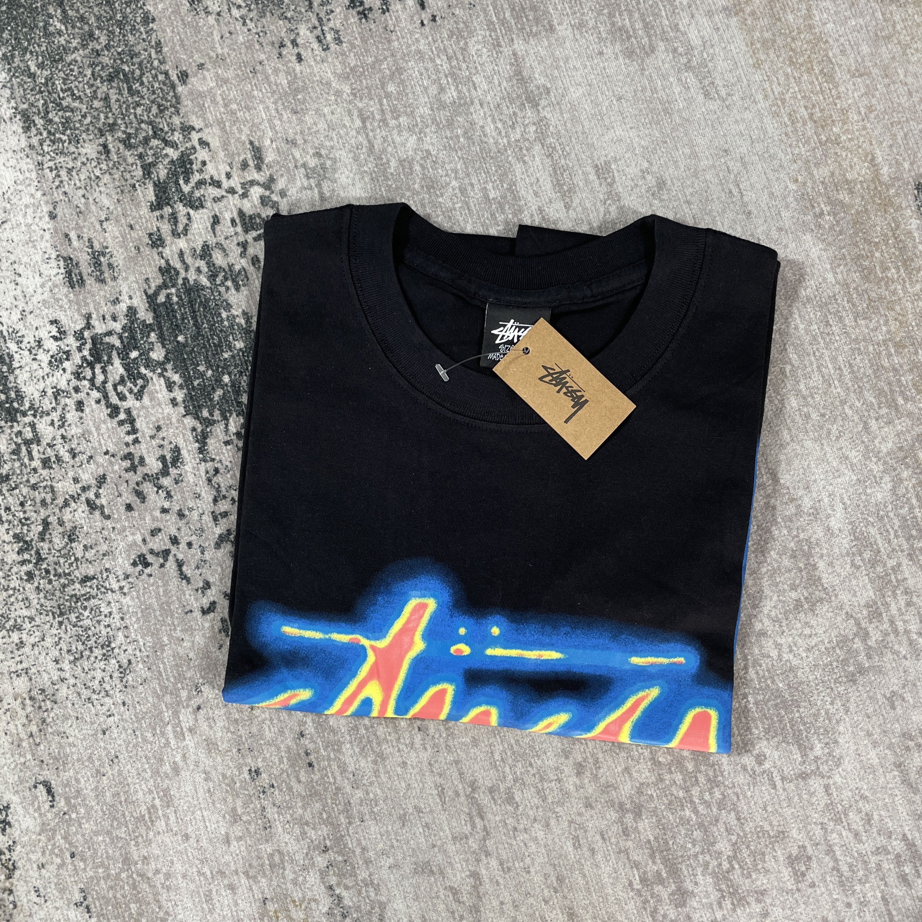 Stussy STUSSY THERMAL BIG STOCK TEE BLACK Size US M / EU 48-50 / 2 - 1 Thumbnail