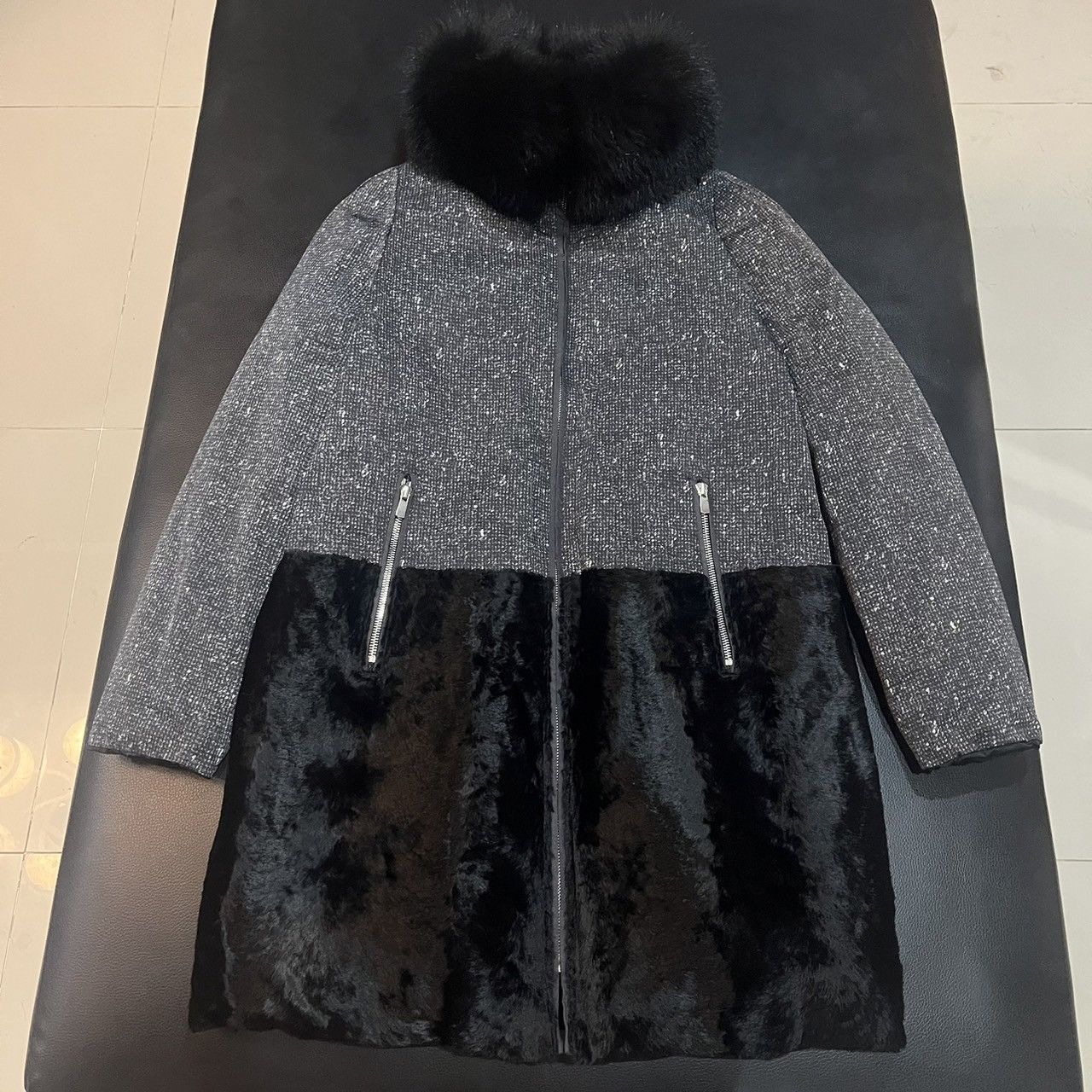 Japanese Brand DES PRES Fur Reversible Coat Jacket Size S / US 4 / IT 40 - 1 Thumbnail