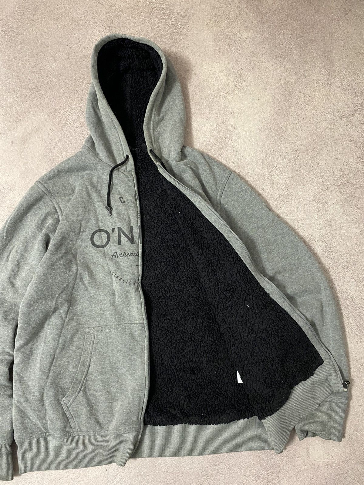 Japanese Brand × O'Neill Vintage Oneill fur distressed faded hoodie Size US L / EU 52-54 / 3 - 5 Thumbnail