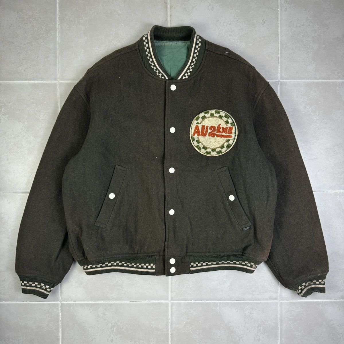 Japanese Brand Distressed Vintage PPFM Varsity Jacket Size US M / EU 48-50 / 2 - 2 Thumbnail