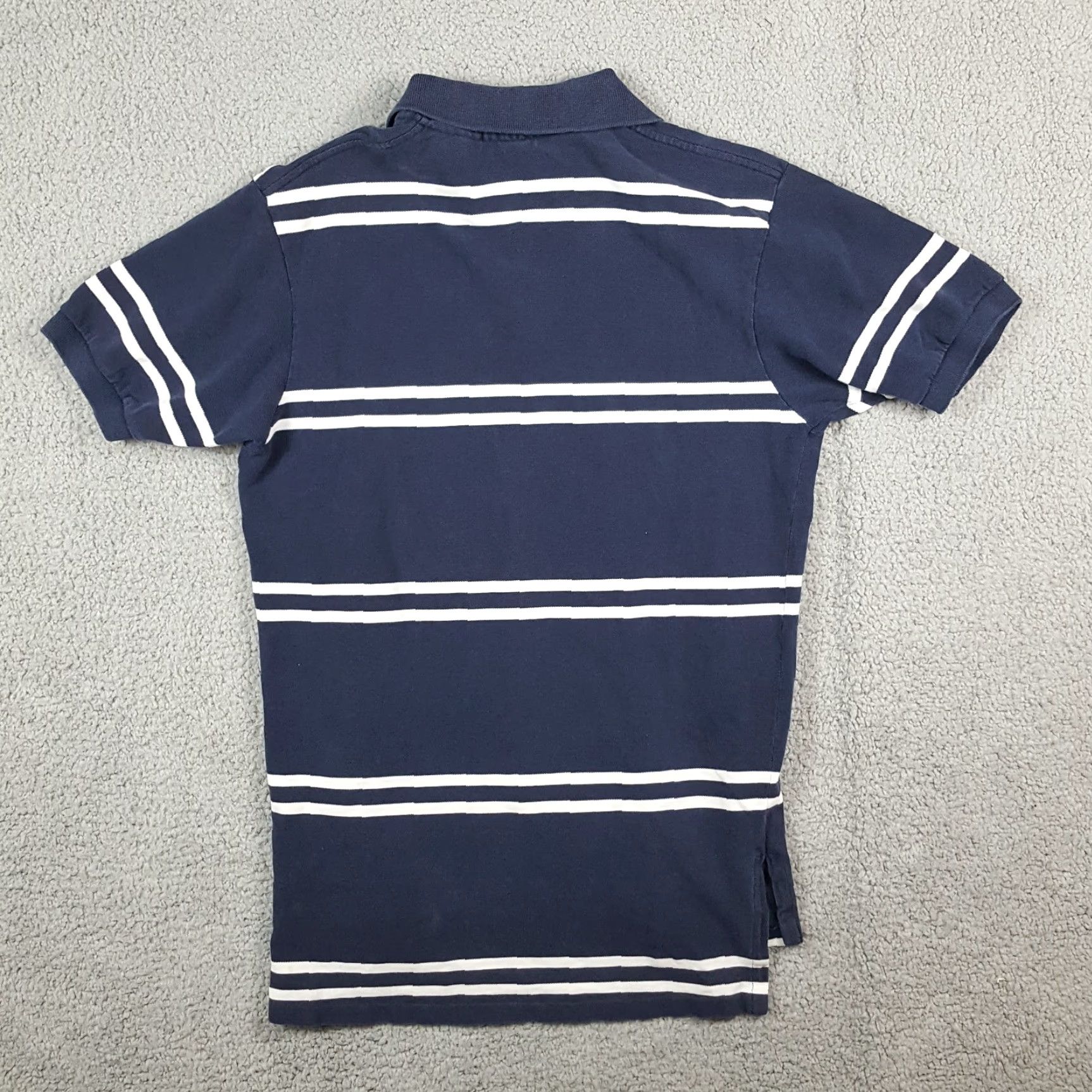Ralph Lauren Vintage Polo Ralph Lauren Men’s Medium Polo Shirt 90s Striped Cotton Casual Preppy Blue Size US M / EU 48-50 / 2 - 3 Thumbnail